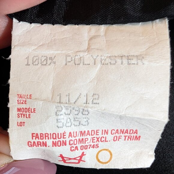 JS Collections Vintage Black Evening Gown Maxi Dress Thigh Slit Size 11/12 - Picture 12 of 12